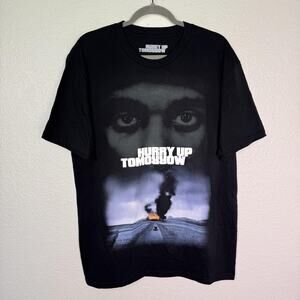 The Weeknd Shirt Mens Large Hurry Up Tomorrow Graphic Tee Movie Album Merch